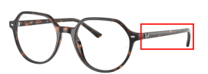 Patillas originales Ray-Ban RB5395 Thalia, color 2012 · Habana oscuro