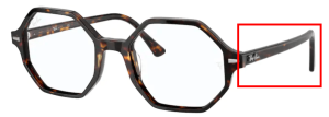 Patillas originales Ray-Ban RB5472 Britt, color 2012 · Habana oscuro