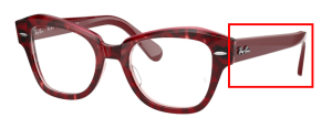 Patillas originales Ray-Ban RB5486, color 8097 · Habana sobre transparente morado