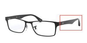 Patillas originales Ray-Ban RB6238 Vista, color 2509 · Negro brillo