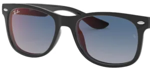Cristales originales Ray-Ban RB9052S Junior JUNIOR NEW WAYFARER, color X0 · Azul degradado espejo · plástico