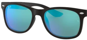 Cristales originales Ray-Ban RB9052S Junior JUNIOR NEW WAYFARER, color 55 · Total azul espejo · plástico