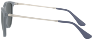Patillas originales Ray-Ban RB9060S Junior JUNIOR ERIKA, color 7058 · Rubber transparente gris