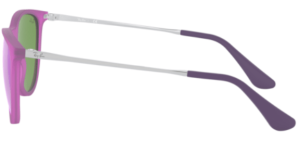 Patillas originales Ray-Ban RB9060S Junior JUNIOR ERIKA, color 7008 · Violeta fluo transparente rubber