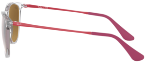Patillas originales Ray-Ban RB9060S Junior JUNIOR ERIKA, color 7032 · Transparente