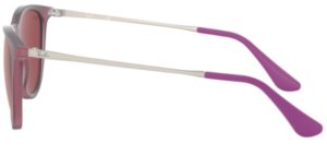 Patillas originales Ray-Ban RB9060S Junior JUNIOR ERIKA, color 7056 · Rubber transparente fuxia