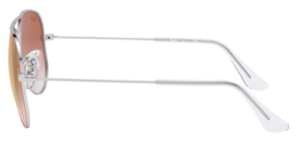 Patillas originales Ray-Ban RB9506S Junior JUNIOR AVIATOR, color 274 · Rojo sobre plata