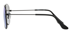 Patillas originales Ray-Ban RB9506S Junior JUNIOR AVIATOR, color 201 · Negro mate