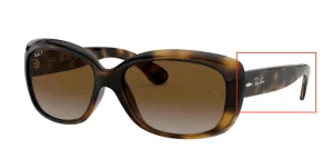 Patillas originales Ray-Ban RB4101 Jackie Ohh, color 710 · Habana claro