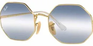 Cristales originales Ray-Ban RB1972 Octagon, color GA · Transparente azul degradado · plástico