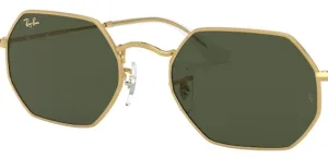 Cristales originales Ray-Ban RB3556 Octagonal, color 31 · Verde