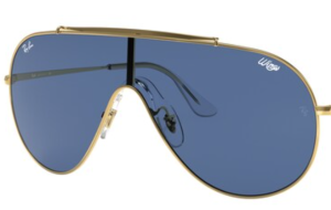 Lentes originales Ray-Ban RB3597 Wings, color 80 · Azul oscuro · plástico