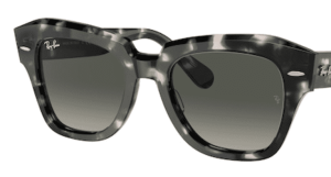 Lentes originales Ray-Ban RB2186 State Street, color 71 · Gris azul degradado