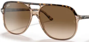 Lentes originales Ray-Ban RB2198 Bill, color 51 · Marrón claro degradado