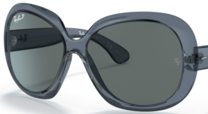 Cristales originales Ray-Ban RB4098 Jackie Ohh II, color 81 · Gris polarizado · plástico