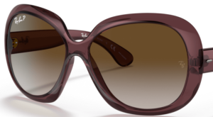 Cristales originales Ray-Ban RB4098 Jackie Ohh II, color T5 · Marrón degradado polarizado · plástico