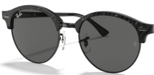 Lentes originales Ray-Ban RB4246 Clubround, color 1305B1 · Wrinkeld negro