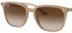 Cristales originales Ray-Ban RB4362, color 13 · Marrón degradado · plástico