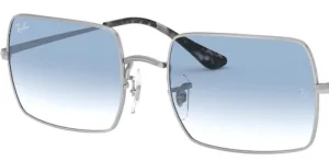 Cristales originales Ray-Ban RB1969 Rectangle, color 3F · Azul degradado