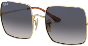 Lentes originales Ray-Ban RB1971 Square, color 78 · Azul degraded gris polarizado