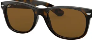 Lentes originales Ray-Ban RB2132 New Wayfarer, color 57 · Polarizaded marrón