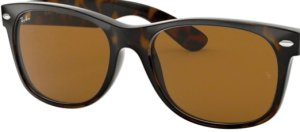 Lentes originales Ray-Ban RB2132 New Wayfarer, color B15 · Marrón