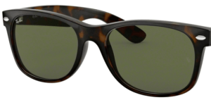 Lentes originales Ray-Ban RB2132 New Wayfarer, color G15 · Verde clásico
