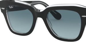 Lentes originales Ray-Ban RB2186 State Street, color 3M · Azul degradado