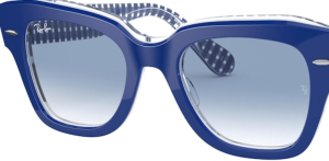 Lentes originales Ray-Ban RB2186 State Street, color 3F · Azul degradado