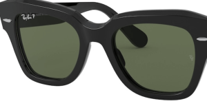 Lentes originales Ray-Ban RB2186 State Street, color 58 · Verde polarizado