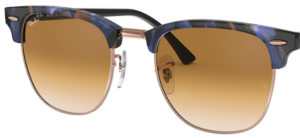 Lentes originales Ray-Ban RB3016 Clubmaster, color 51 · Marrón claro degradado