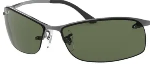 Lentes originales Ray-Ban RB3183 Mini Destornillador 4 en 1 Modelos, color 9A · Verde polarizado · plástico
