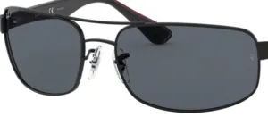 Lentes originales Ray-Ban RB3445, color P2 · Gris polarizado · plástico