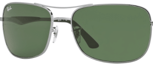 Lentes originales Ray-Ban RB3515, color 71 · Verde · plástico