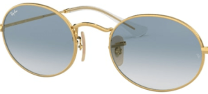 Cristales originales Ray-Ban RB3547N Oval, color 3F · Azul degradado
