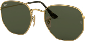 Lentes originales Ray-Ban RB3548N Hexagonal, color G15 · Verde clásico