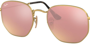 Lentes originales Ray-Ban RB3548N Hexagonal, color Z2 · Cobre flash espejo
