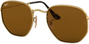 Lentes originales Ray-Ban RB3548N Hexagonal, color 57 · Polarizaded marrón
