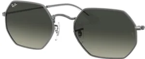 Cristales originales Ray-Ban RB3556N Octogonal, color 71 · Gris degradado gris oscuro