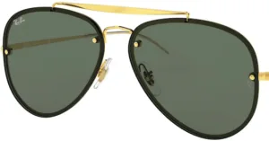 Cristales originales Ray-Ban RB3584N Blaze Aviator, color 71 · Verde oscuro
