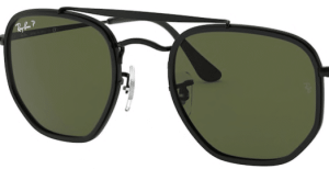 Cristales originales Ray-Ban RB3648M The Marshal II, color 58 · Verde polarizado