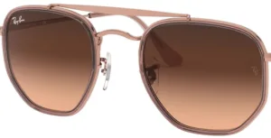 Cristales originales Ray-Ban RB3648M The Marshal II, color A5 · Marrón degradado