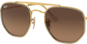 Cristales originales Ray-Ban RB3648M The Marshal II, color 43 · Marrón degradado gris