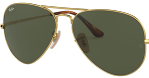 Lentes originales Ray-Ban RB3689 Aviator Metal II, color 31 · Verde