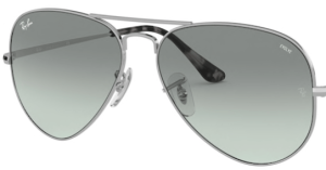 Lentes originales Ray-Ban RB3689 Aviator Metal II, color AD · Fotocromático azure degradado azul