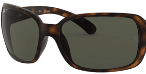 Lentes originales Ray-Ban RB4068, color 58 · Verde polarizado