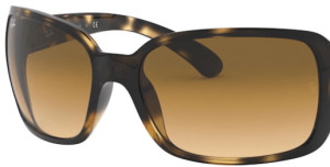 Lentes originales Ray-Ban RB4068, color 51 · Marrón claro degradado