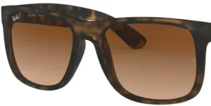 Lentes originales Ray-Ban RB4165 Justin, color 13 · Marrón degradado · plástico