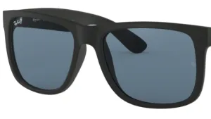 Lentes originales Ray-Ban RB4165 Justin, color 2V · Azul oscuro polarizado · plástico
