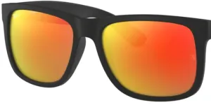 Lentes originales Ray-Ban RB4165 Justin, color 6Q · Rojo espejo · plástico